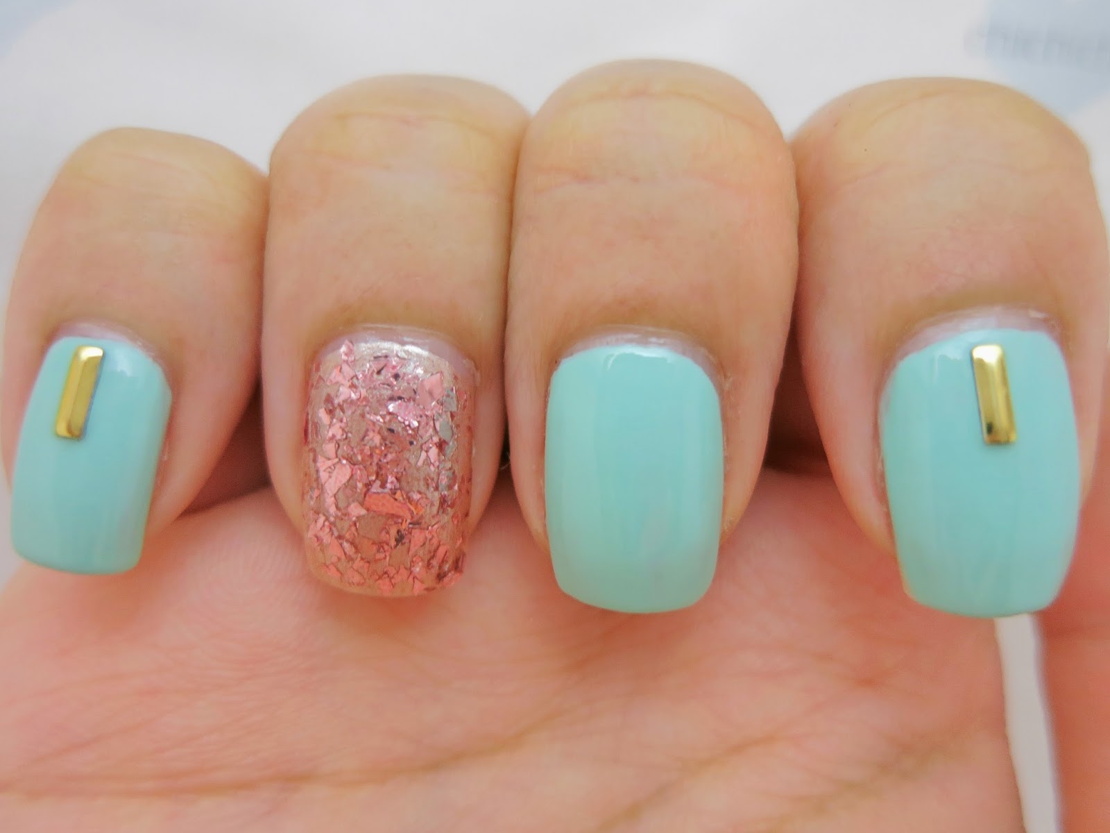 Chic Tiffany Green Nail Art chichicho