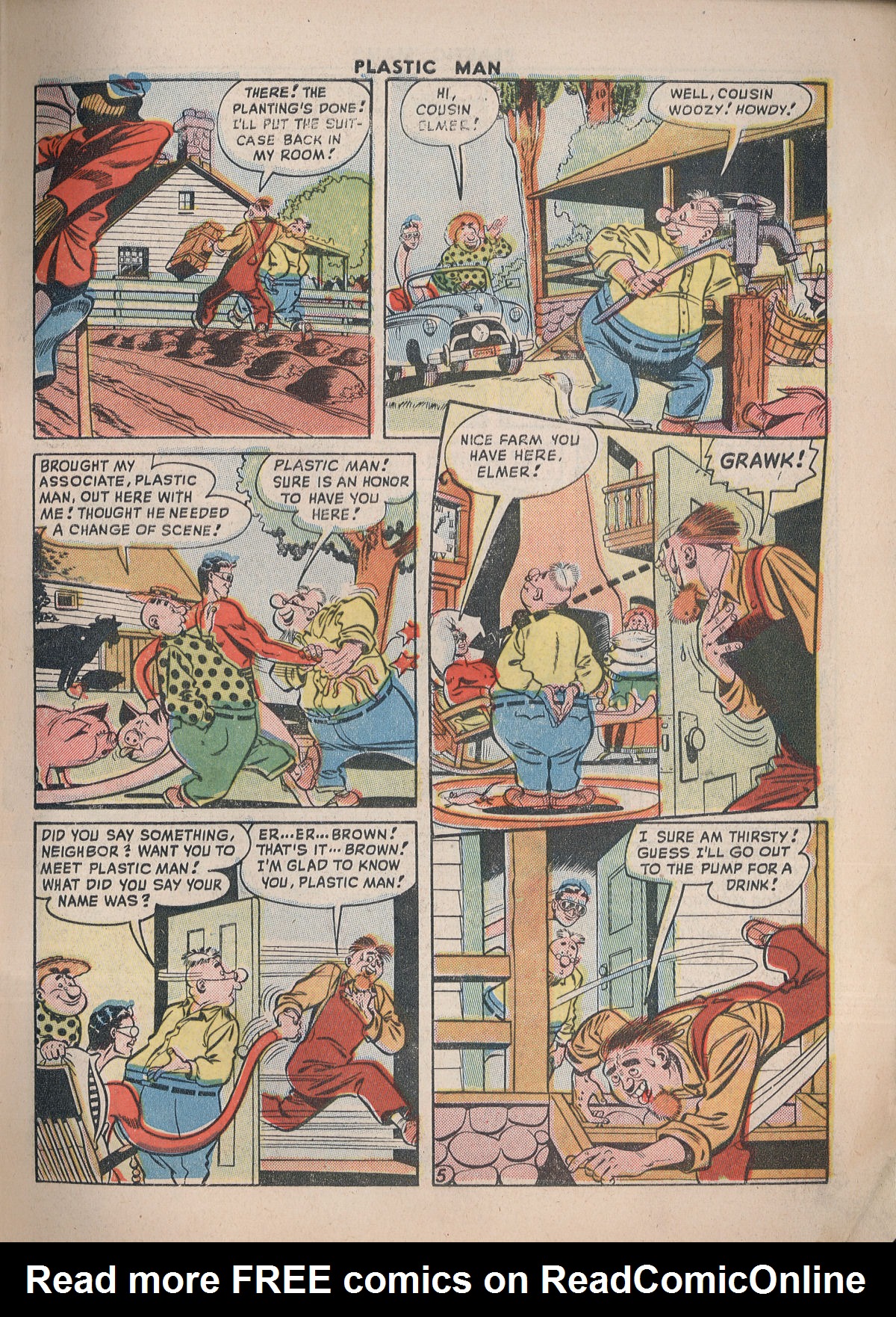 Read online Plastic Man (1943) comic -  Issue #18 - 8