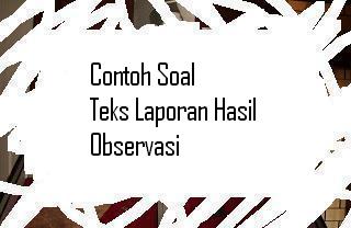 Abstraksi atau ringkasan dari teks laporan hasil observasi tersebut adalah