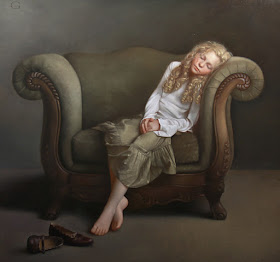 13-The-Long-Wait-David-Gray-Lost-in-Thought-Realistic-Oil-Paintings-www-designstack-co
