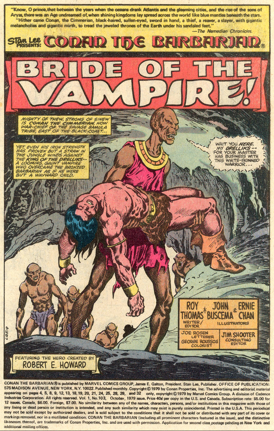 Read online Conan the Barbarian (1970) comic -  Issue #103 - 2
