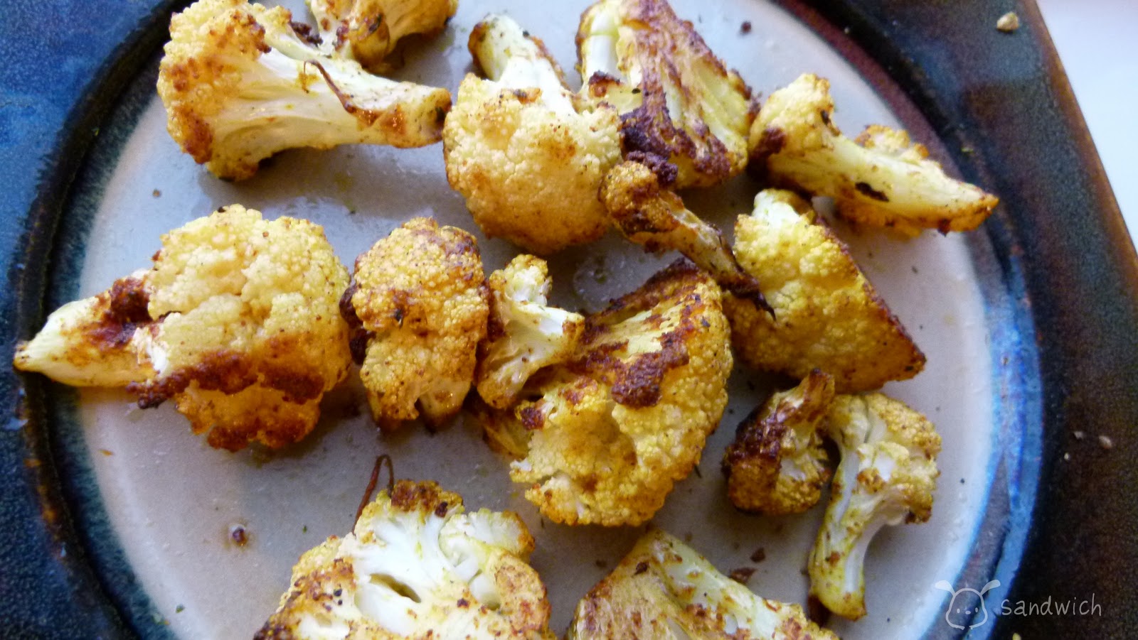 Oscar's Sandwich Oven Roasted Curry Cauliflower