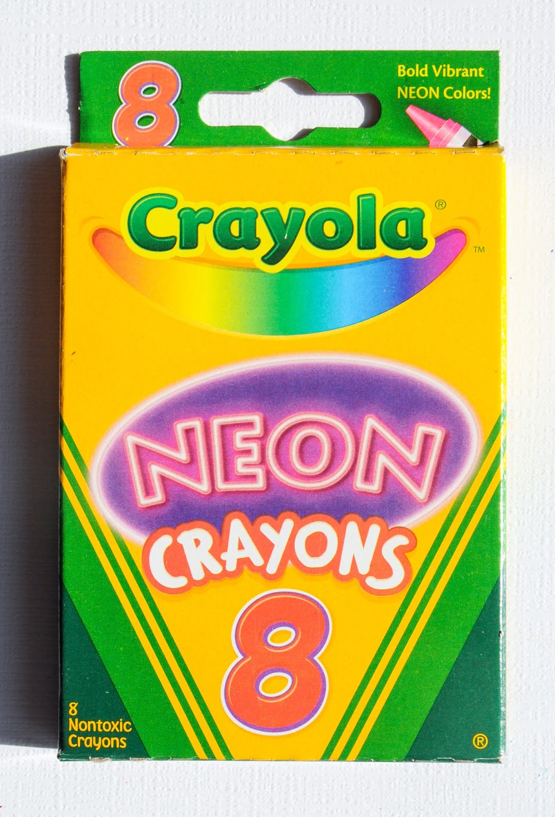 Crayola Neon Crayons What's Inside the Box Jenny's Crayon Collection