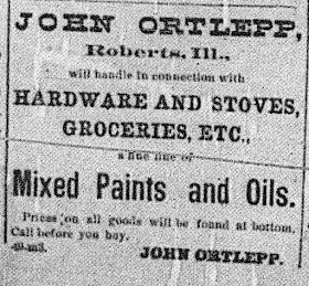 John Ortlepp 1889 Ad