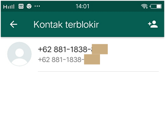 Cara melihat nomor orang/teman yang kita blokir di whatsapp Cara melihat nomor orang/teman yang kita blokir di whatsapp