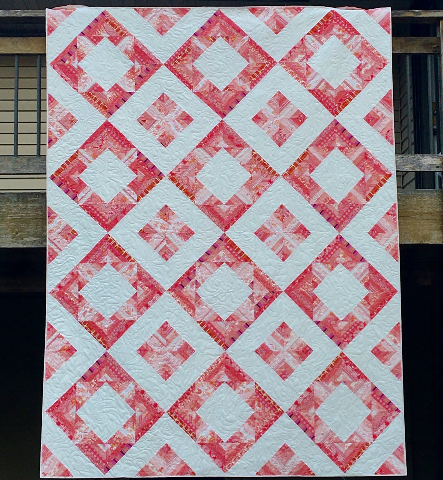 Grace and Peace Quilting Missy's Diamonds Squared Quilt