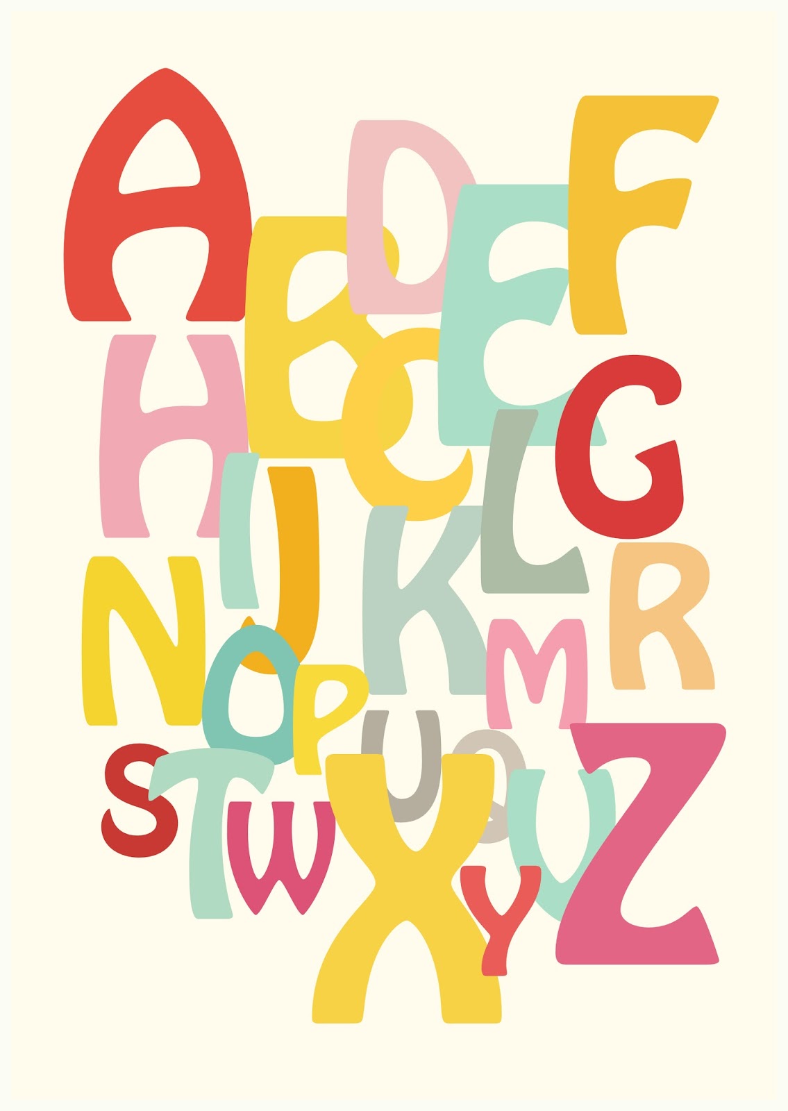 free printable alphabet scrapbooking paper and nursery