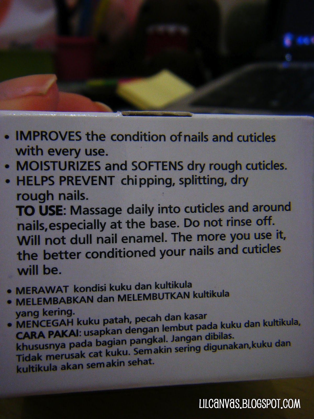 ATME Little Canvas the nail story Review Revlon Cuticle Massage Cream