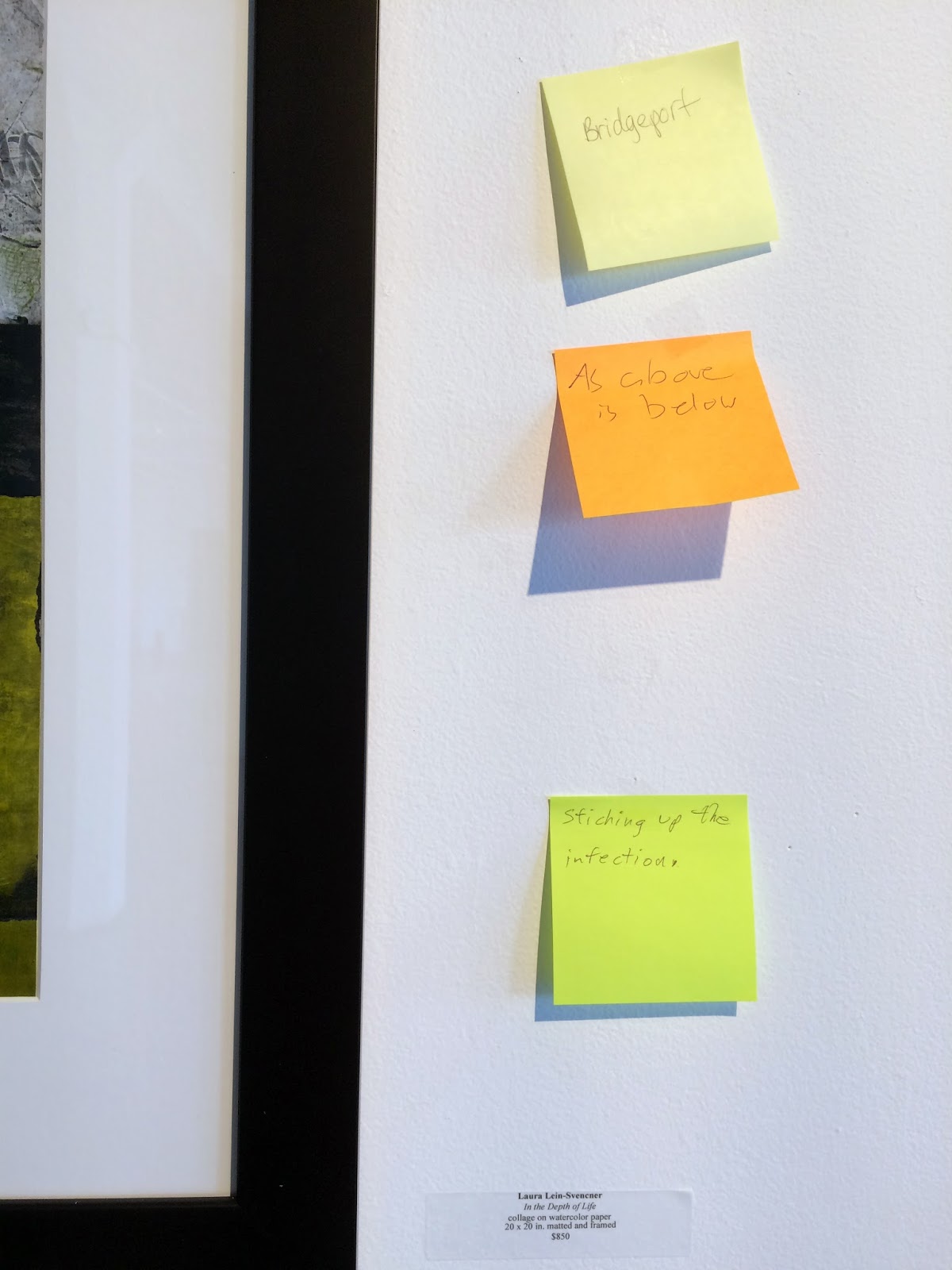 Artists on the Lam: LEXICON Post-its & Artist Statements