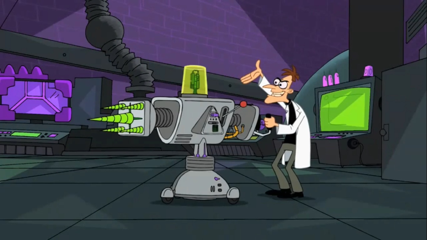 We could always count on Dr. Doofenshmirtz's invention names to end wi...