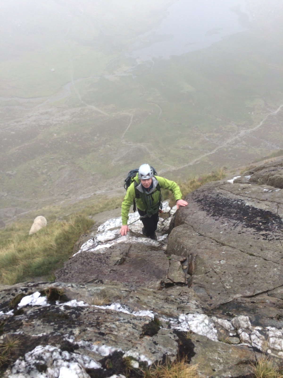 Rob Johnson Climbing on the Idwal Slabs