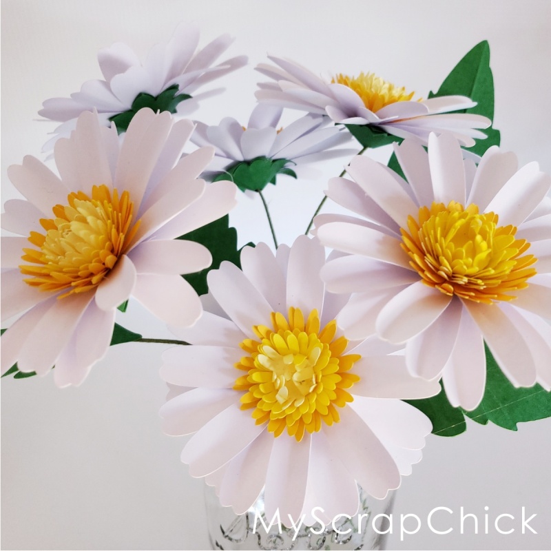 Daisy Tutorial For Shasta Daisy Myscrapchick