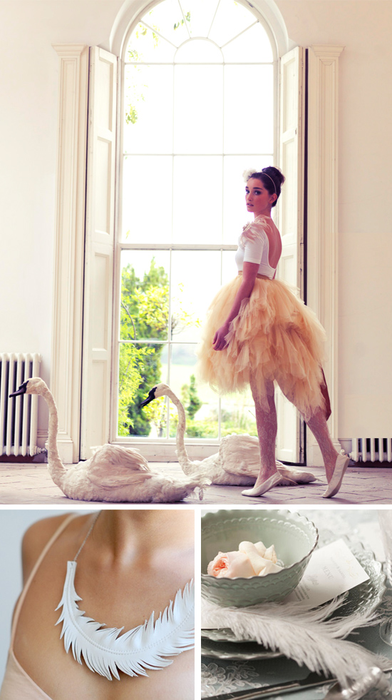 7 Swans a Swimming Wedding Inspiration Board