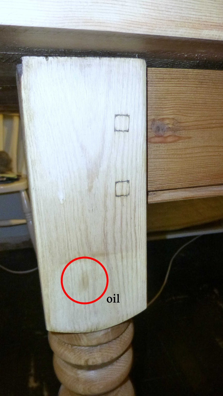 Paint and Style Wood bleach results...and a scrubbed pine table top