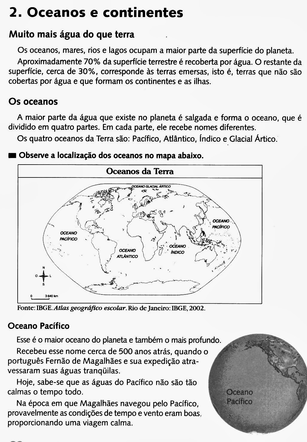 Pedagógiccos Oceanos e continentes Pedagógiccos Oceanos e continentes