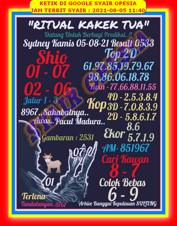 Syair Sdy Hari Ini Kamis 5 Agustus 2021 Opesia Official Syair Sdy Hari Ini Kamis 5 Agustus 2021 Opesia Official