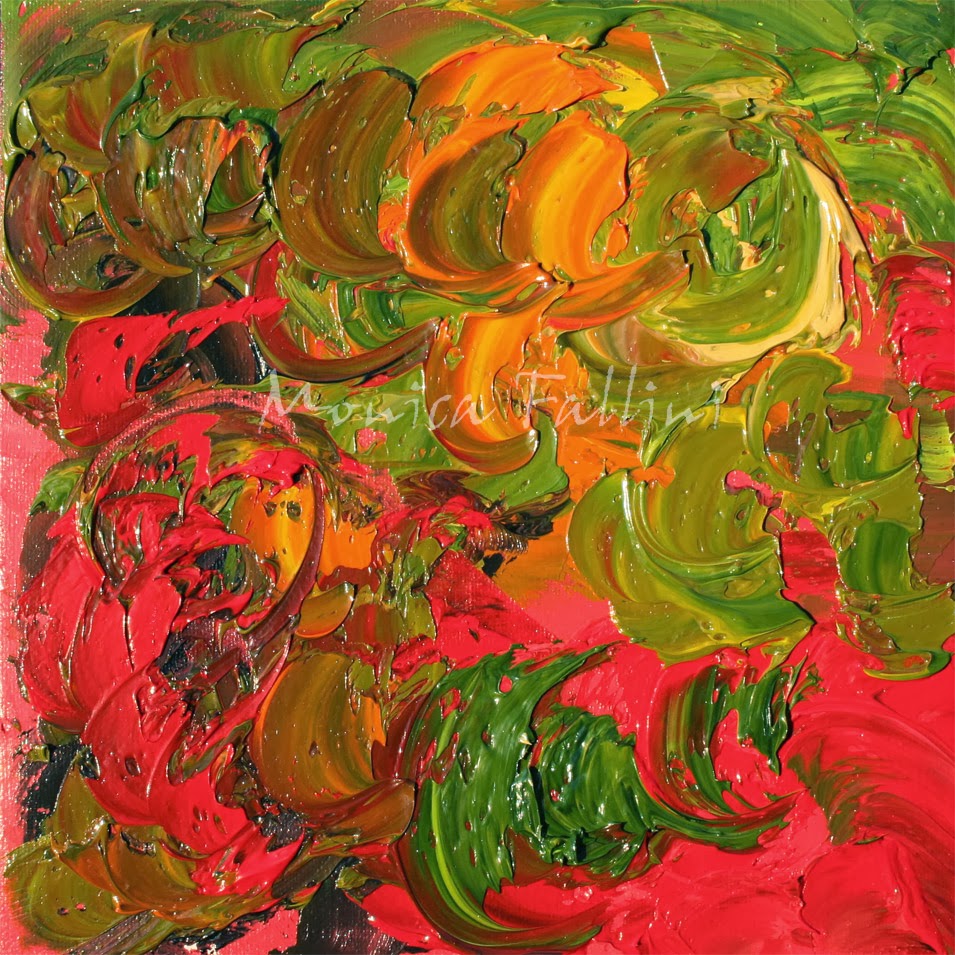 Monica Fallini daily paintings Abstract oil painting modern fine art