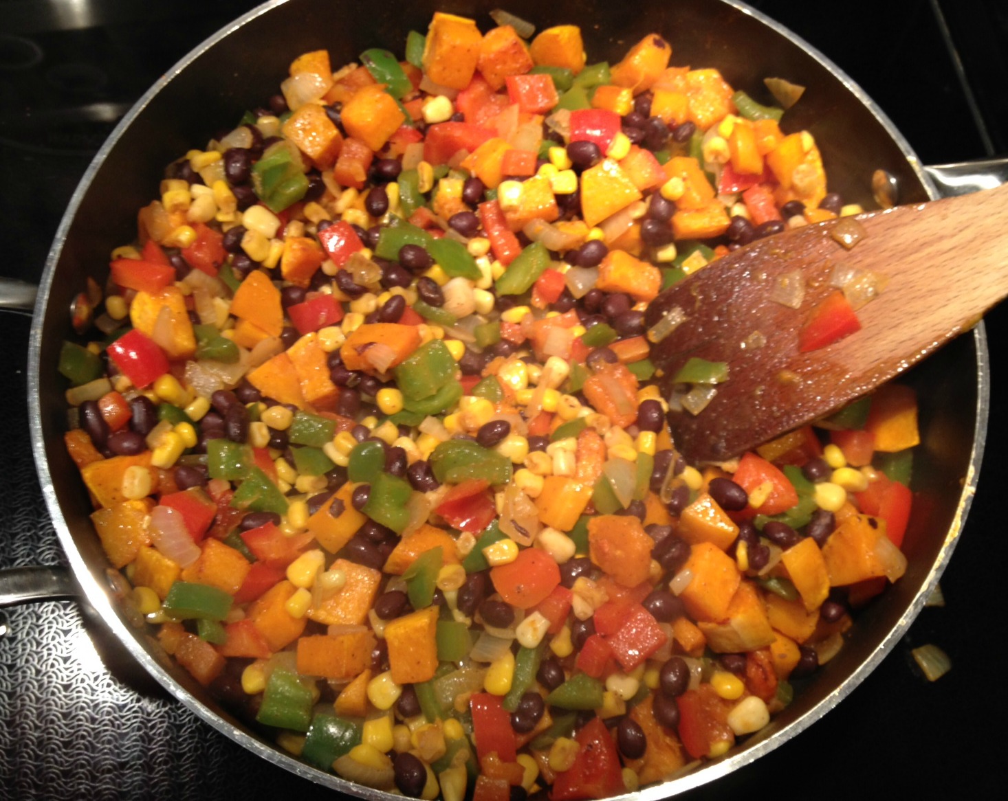 Mexican Black Bean and Butternut Squash Casserole