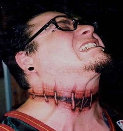Aiz Tattoo Gallery: 3D Tattoo on Neck
