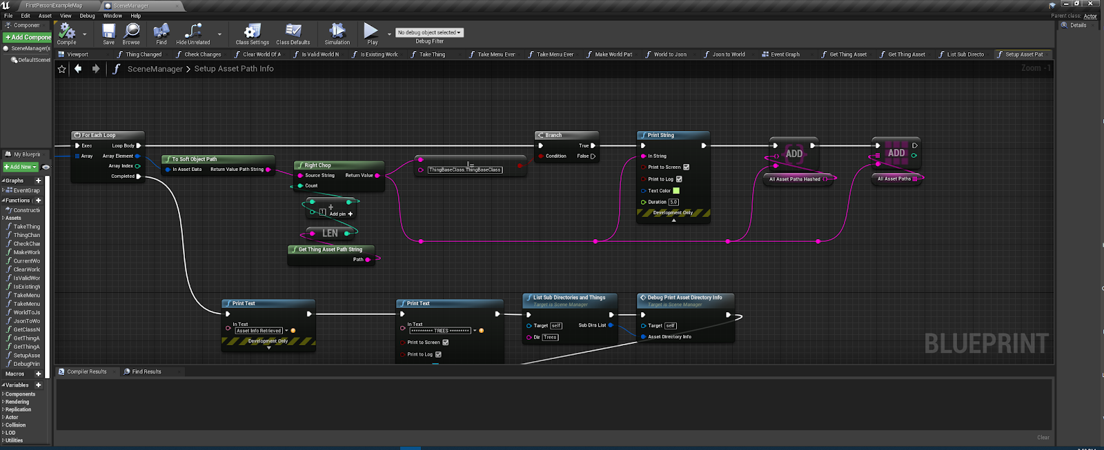 UE4 Asset Directory Listing Blueprint