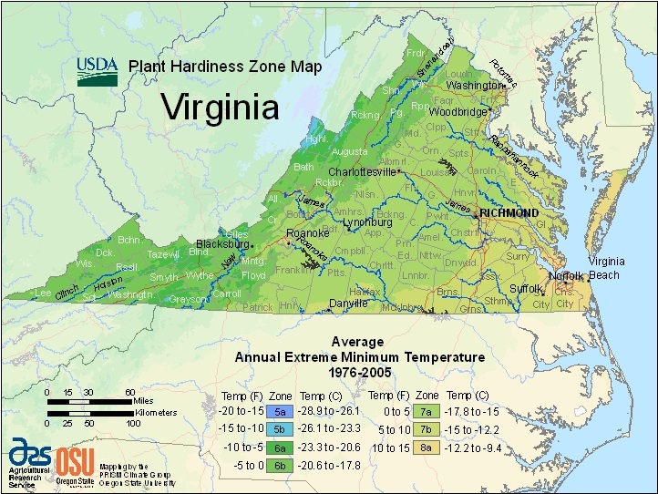 Planting Zone 7b Map Farmers Know Best Virginia Usda Plant Hardiness Zones Map