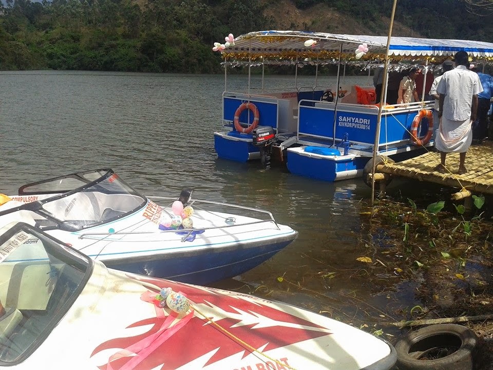 chengulam dam boating, motor boat in chengulam dam, speed boating in chengulam dam munnar