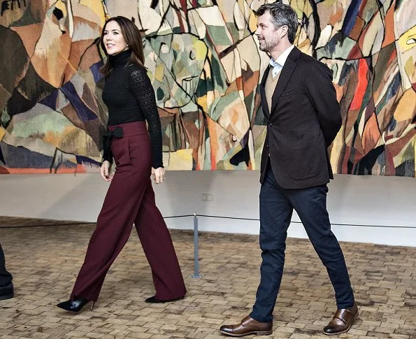 Crown Princess Mary visited Museum Jorn in Silkeborg before Crown Prince Couple's award ceremony Jysk Theater
