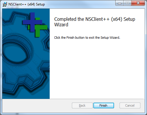 NSClient++ Setup - Completed