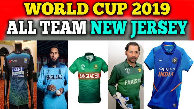 icc world cup all team jersey