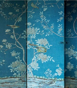 Chinoiserie Chic: Wallpapered Chinoiserie Doors