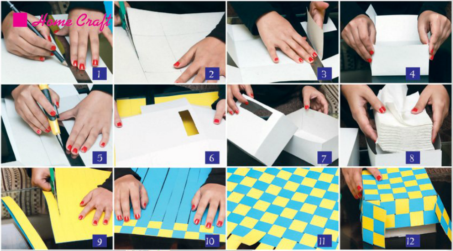 How To Make Tissue Paper Box In Urdu At Home Tissue Paper Box Banane Ka