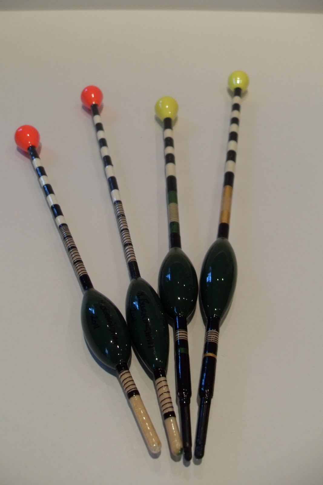 Handmade Fishing Floats by Mark Burningham. Avon floats with cane