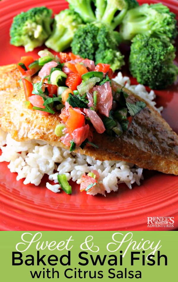 Sweet and Spicy Swai Fillets with Citrus Salsa | Renee's Kitchen Adventures