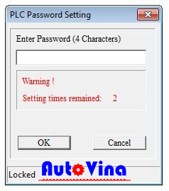 Crack PLC Delta DVP28SV11T2 đặt giới hạn mật khẩu Limit Password