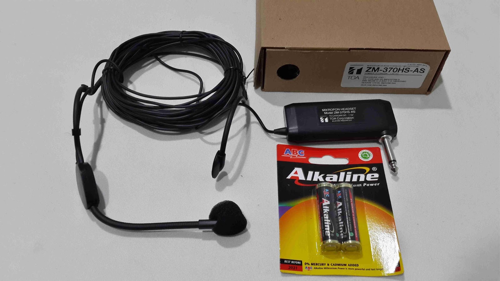 Microphone imam bando toa zm 370, mic imam kabel headset, mic condenser