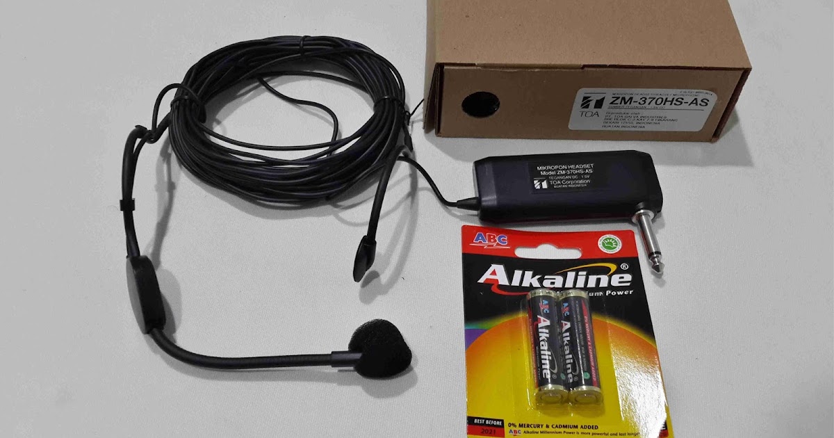 Microphone imam bando toa zm 370, mic imam kabel headset, mic condenser