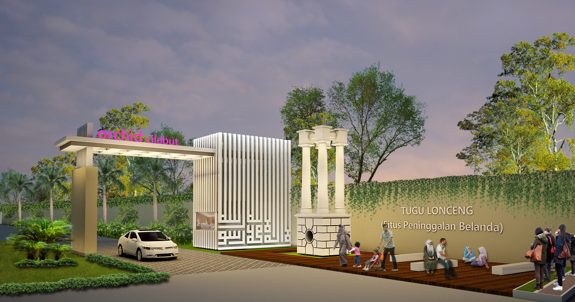 NASHIRY ARCHITECTA: Design Gerbang Perumahan Modern Minimalis di Bogor