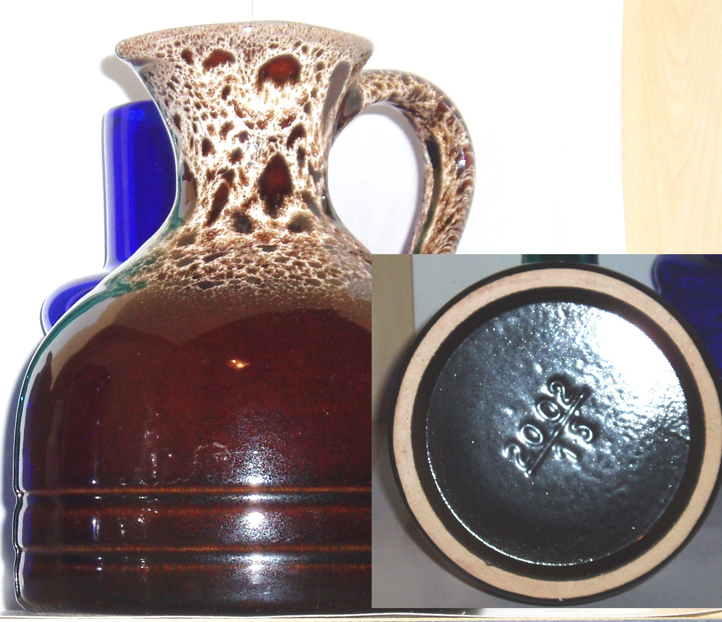 POTTERYANDGLASSART Marzi & Remy Fat Lava Vase 2002/15 W.Germany