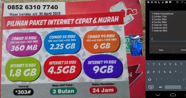 Promo Paket Internet Combo Simpati *303#