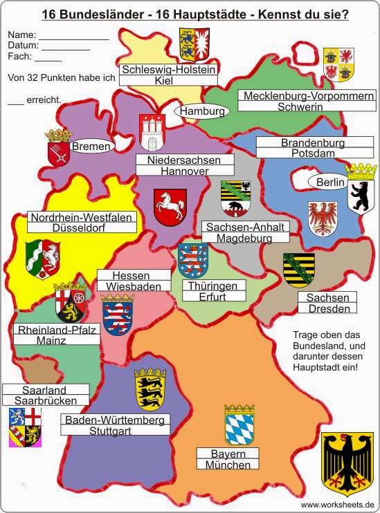 Ich bin, du bist, sie..: NANU, DIE DEUTSCHEN!: DIE BUNDESLÄNDER UND