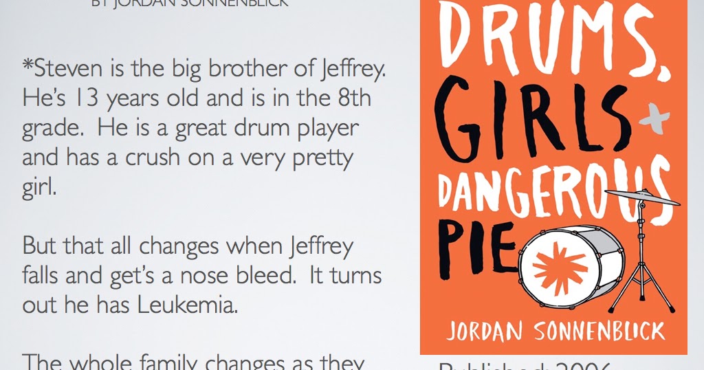 Young Adult Reading Machine Drums, Girls and Dangerous Pie by Jordan
