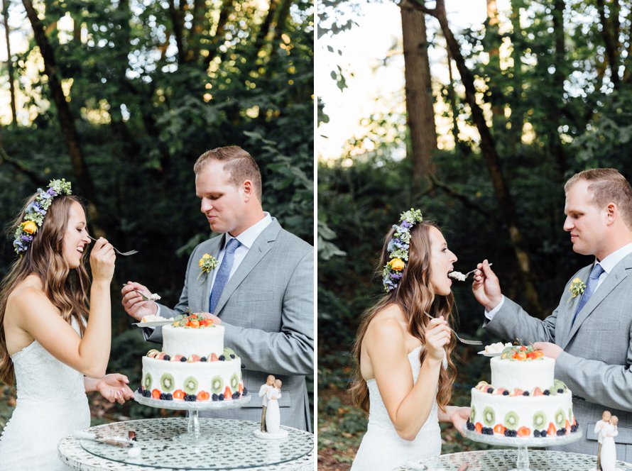 Oregon Wildflower Backyard Wedding by Something Minted Photography