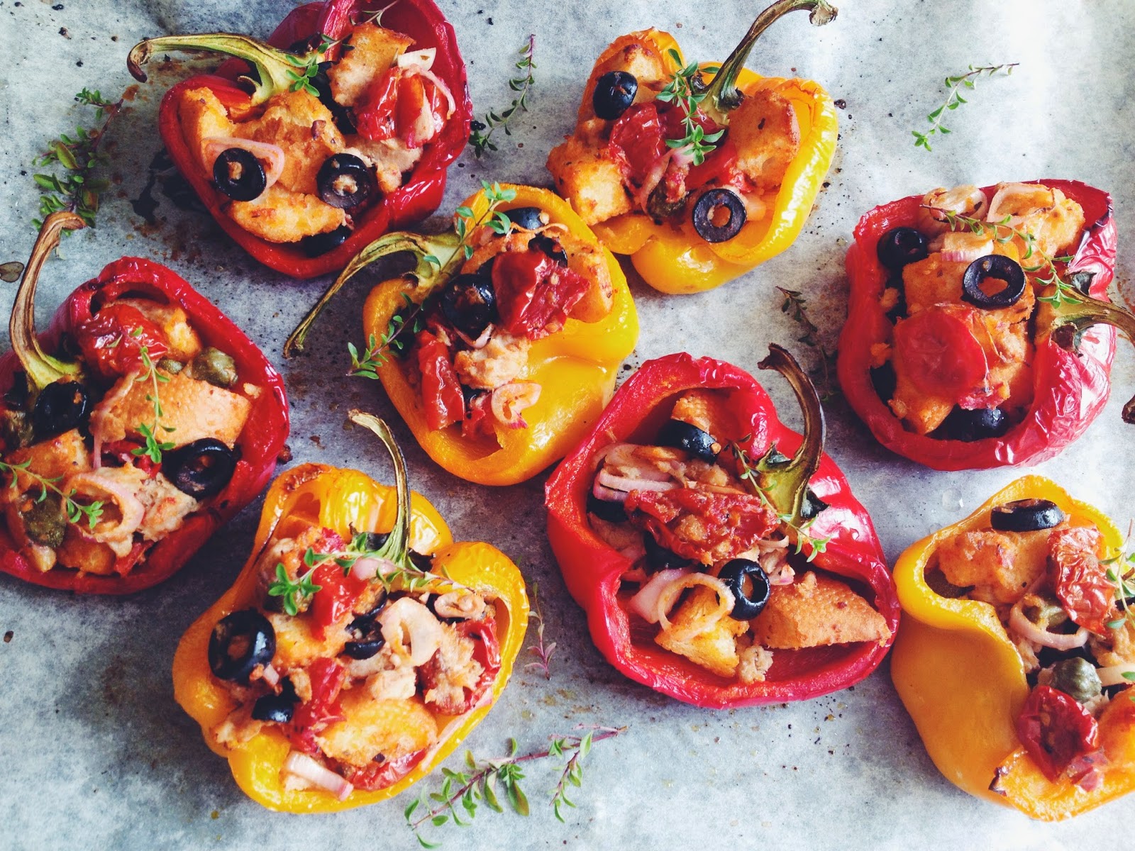 Перец болгарский запеченный в духовке