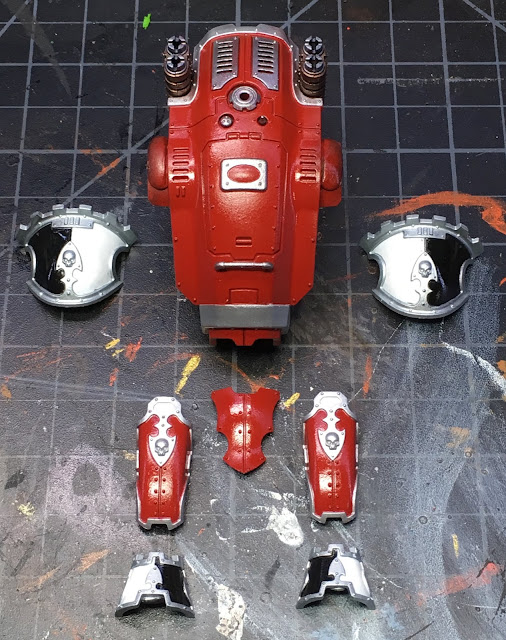 Imperial Knight Armiger Warglaive WIP Gloss varnish