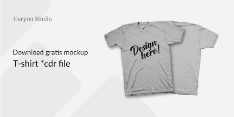 Download Mockup T-Shirt CDR File Gratis