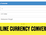 Currency Exchange Rate Conversion Calculator
