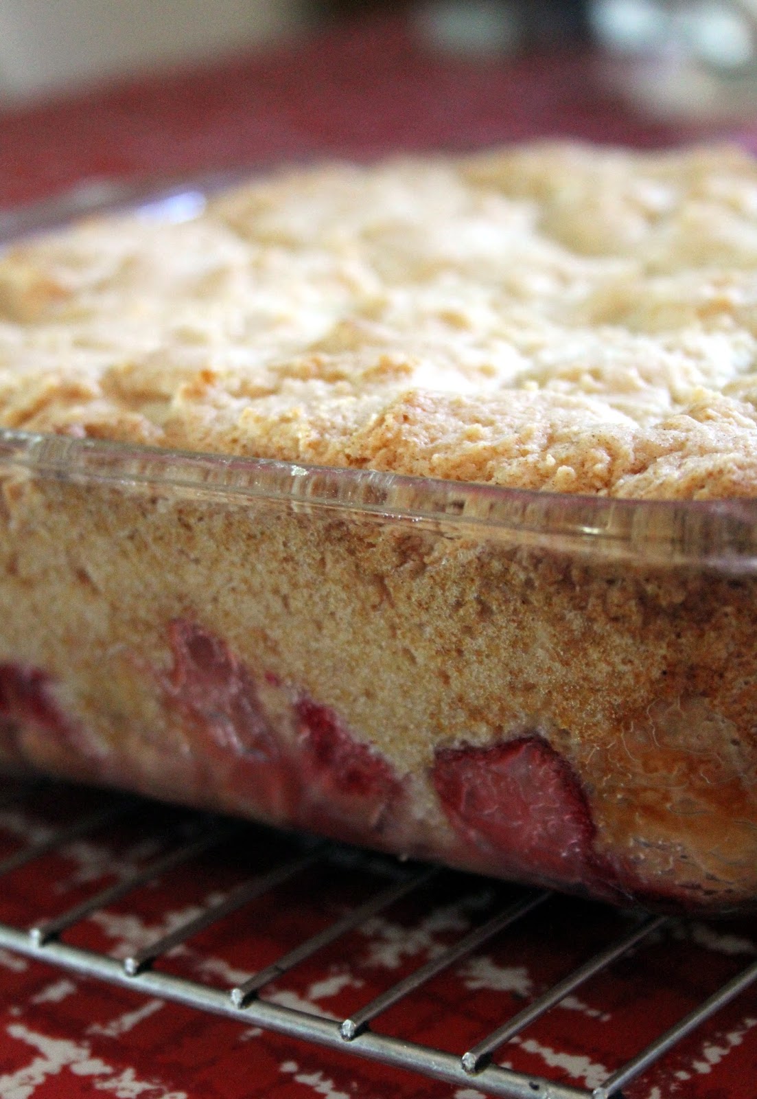Jo and Sue Rhubarb Marshmallow Cobbler