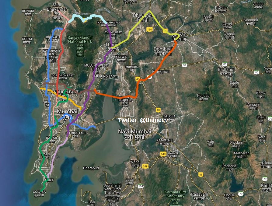 Mumbai Metro Line 5 Route Map Mission Kalyan-Dombivli-Shilphata-Ghansoli-Vikhroli Metro!