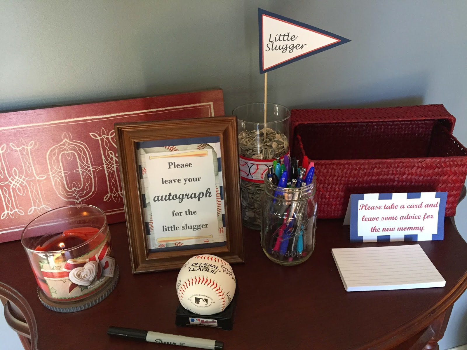 Vintage Baseball Baby Shower Poppy Grace