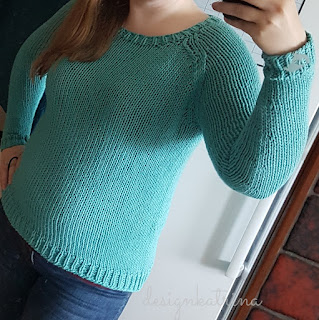Averytröja stickad av DesignKatrina Avery sweater knitted by DesignKatrina